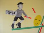 mur décoré d'un enfant