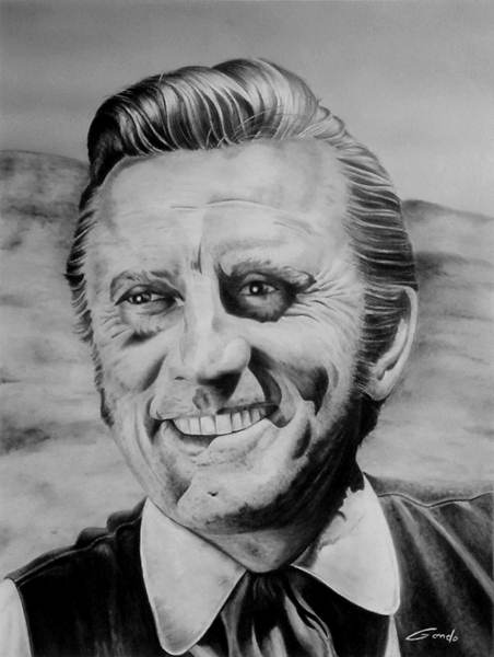 Kirk Douglas portrait dessiné